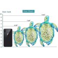 thumbnail image 5 of Ensemble de 3 Décor de Plage de Tortues de Mer en Métal (Bleu-Vert), 5 of 5
