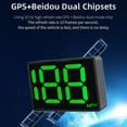 thumbnail image 6 of LIKEM Digital Car HUD GPS Speedometer Head Up Display MPH Overspeed Alarm, 6 of 7