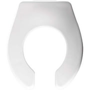CHURCH 1580CT 000 Commercial Heavy Duty Open Front Baby/Toddler Toilet Seat without Cover and will never loosen, Plastic, White