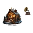 thumbnail image 1 of Escultura de belén, adorno de acrílico, figura de resina, estatua vintage, coleccionable, hecha a mano, decoración de mesa con base estable, adecuada, 1 of 8