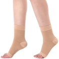 thumbnail image 3 of 1 par de calcetines de soporte calcetines de compresión calcetines de protección del tobillo talla s color piel, 3 of 5