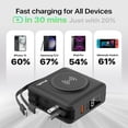 thumbnail image 4 of Cargador Portátil PWR Travel Pro Negro 5 en 1 con Carga Rápida 20W y 15W Inalámbrica 10000mAh Incluy, 4 of 6