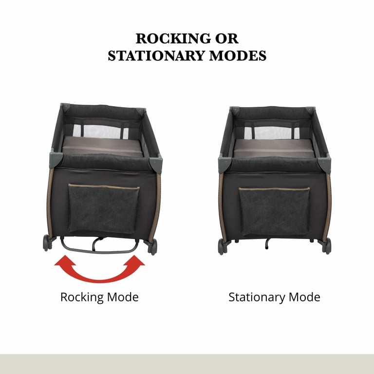Monbebe Play Yard with Full-Size Rocking Bassinet photo 5