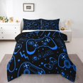 thumbnail image 1 of Erosebridal Gradient Gamepads Bedding King Comforter Set,Video Game Comforter Sets King Size,Abstract Geometric Bedding Sets King With Comforter,Breathable Gamer Room Decor,Reversible,3 Pieces, 1 of 8