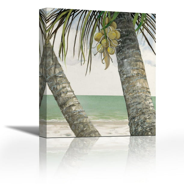 Seaside Coconuts - Contemporary Fine Art Giclee on Canvas Gallery Wrap ...