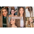 thumbnail image 6 of KIHOUT Colored Braiding Hair Pre Stretched Kanekalon Braids Hair Extensions 26inch Knotless Braiding Hair Rainbow Kanekalon Braiding Hair Prestretched, 6 of 8
