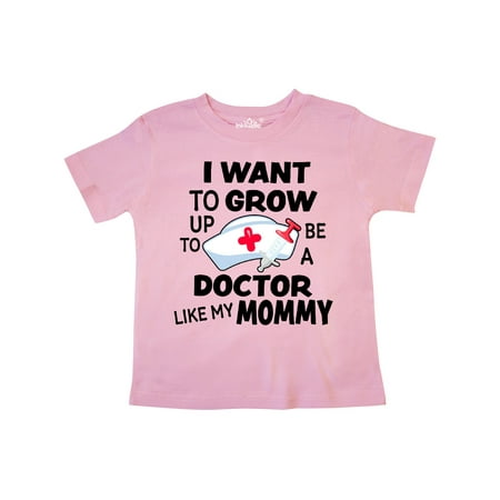 

Inktastic I Want To Grow up To Be a Doctor Like My Mommy Gift Toddler Boy or Toddler Girl T-Shirt