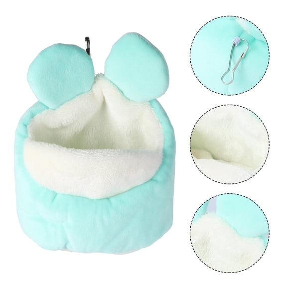 OULII Warm Hamster Nest Cozy Handheld Pet Den for Small Pets Comfort and Security