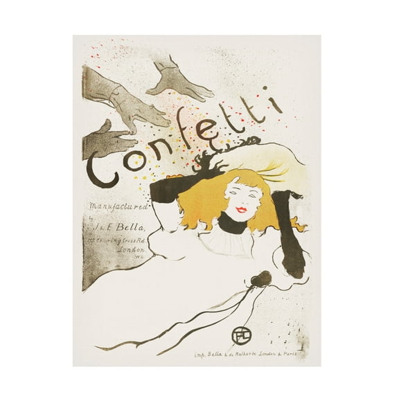 Trademark Fine Art Pictufy Confetti 1894 Canvas Wall Art