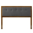 thumbnail image 3 of Tufted Headboard, Full, Walnut Charcoal Gray, Wood, Mid Century Bedroom, Modern Contemporary HB35154, 3 of 9