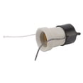thumbnail image 1 of Ceramic Light Socket, Small Tee Waterproof Prevent Melting Prevent Corrosion Heat Insulation Porcelain Lamp Holder  for Heating Lamp, 1 of 7