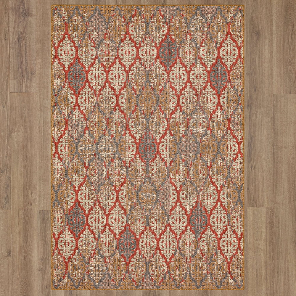 Mohawk Home Ronda Outdoor Area Rug, Rust, 10' x 13'