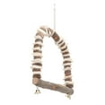 thumbnail image 1 of Juguete de Swing de Loro, Instalación Fácil de Madera de Madera de Madera para Pájaros de Pájaro Applewood para Coches para loros para periquitos Pequeños, 1 of 7