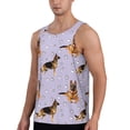 thumbnail image 2 of Fuzoiu German Shepherd Dog Print Men's Workout Tank Tops,Sleeveless Gym Shirt Quick Dry,Fitness Bodybuilding T-Shirt,Muscle Athletic Workout Tee-3X-Large, 2 of 7