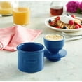 thumbnail image 4 of Butter Bell® Crock – Café Retro Royal Blue Ceramic Butter Holder with Lid, Keeper for Spreadable Butter, 4 of 10