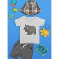 thumbnail image 3 of Happy Hippo T-Shirt Infant -Image by Shutterstock,  18 Months, 3 of 4