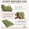 thumbnail image 3 of Snubbull Swing Cushions Set of 4, 39" × 20" × 4" Waterproof Rocking Chair Cushions with Ties for Outdoor Indoor Single Seat Cushions, Light Green, 3 of 7