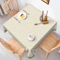 thumbnail image 5 of Tchckioa Beige Square Tablecloth,Waterproof Table Cloth for Kitchen,52x52 Inch, 5 of 6