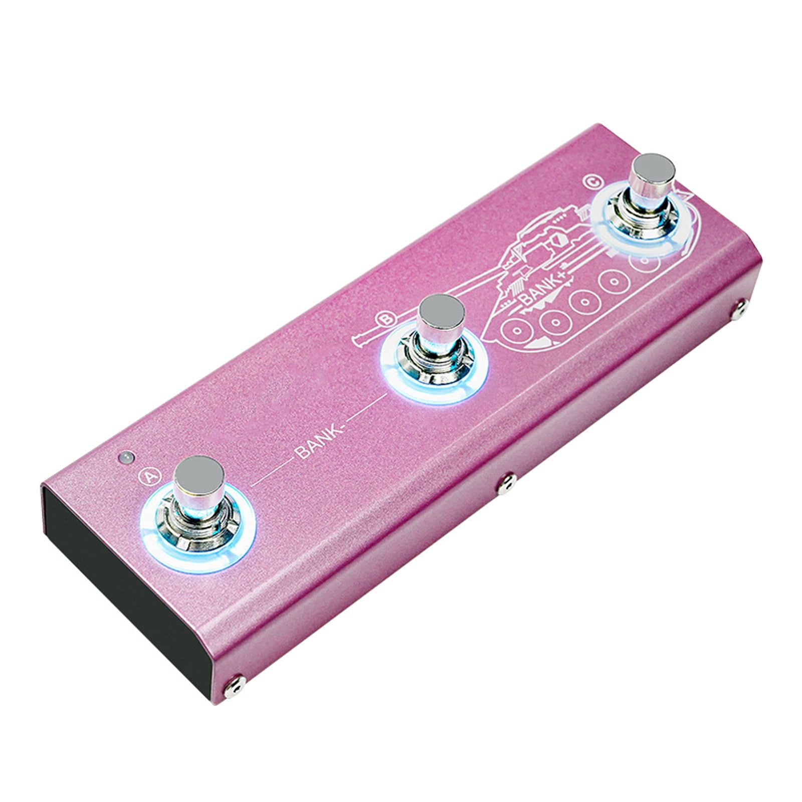 Aluminum Housing Guitar Various Effects Processor 7 Hour 1450mAh 20 Models Connectivity Practice Recording
