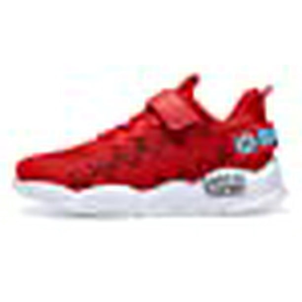 Boys red top athletic shoes