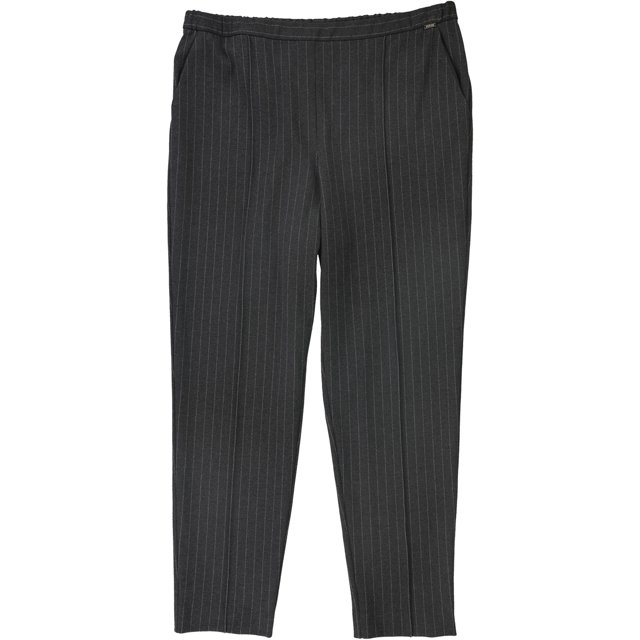 St. John Womens Pinstripe Dress Pants Leggings, gris, grande