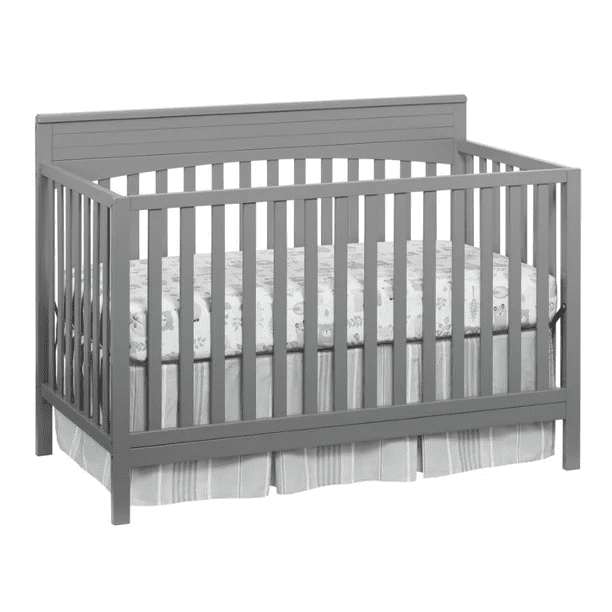 Harper 4in1 Convertible Crib, Dove Gray, Wooden Crib