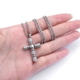 thumbnail image 4 of Iron Saints Men Barrel Cross Pendant Necklace, Stainless Steel, Men Spiritual Jewelry, 4 of 6