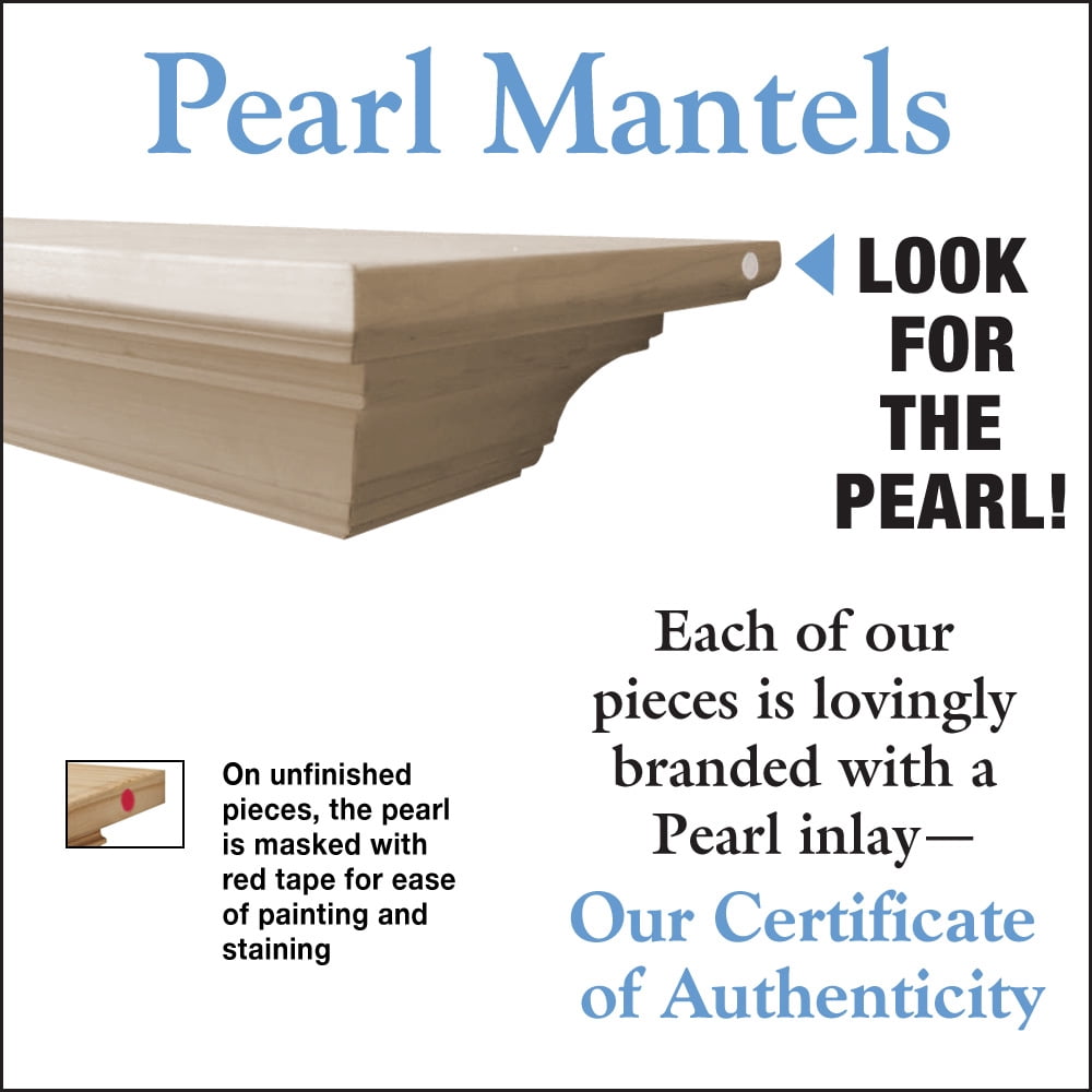 Pearl Mantels Homestead Traditional Premium Wood Mantel Shelf, Unfinished, Paint And Stain Grade, 72″L x 10″D x 5″H Sansujyuku sansujyuku.com