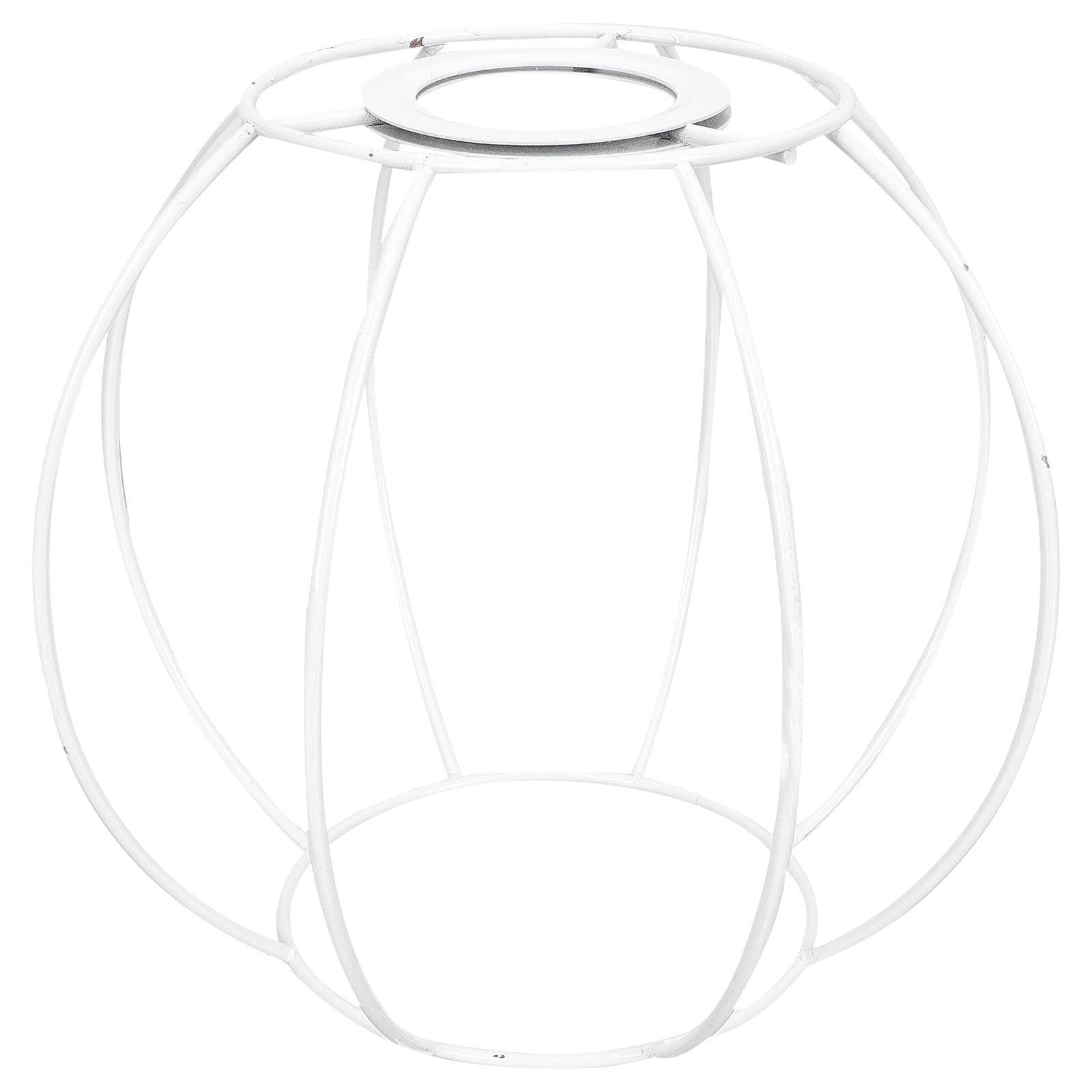 Shade Lamp Wire Vintage Metal Lampshade Cage Guard Diy Frame Replacement Light Rings Lighting Drum Ring Industrial Bulb