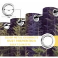 thumbnail image 6 of Teal Purple Forest Blackout Curtains for Bedroom/Living Room, Thermal Insulated Kitchen Curtains, Pine Tree Summer Botanical Modern Art Grommet Darkening Window Treatment Drapes 52"x63"x2, 6 of 8