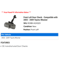 thumbnail image 2 of Front Left Door Check - Compatible with 2003 - 2009 Toyota 4Runner 2004 2005 2006 2007 2008, 2 of 2