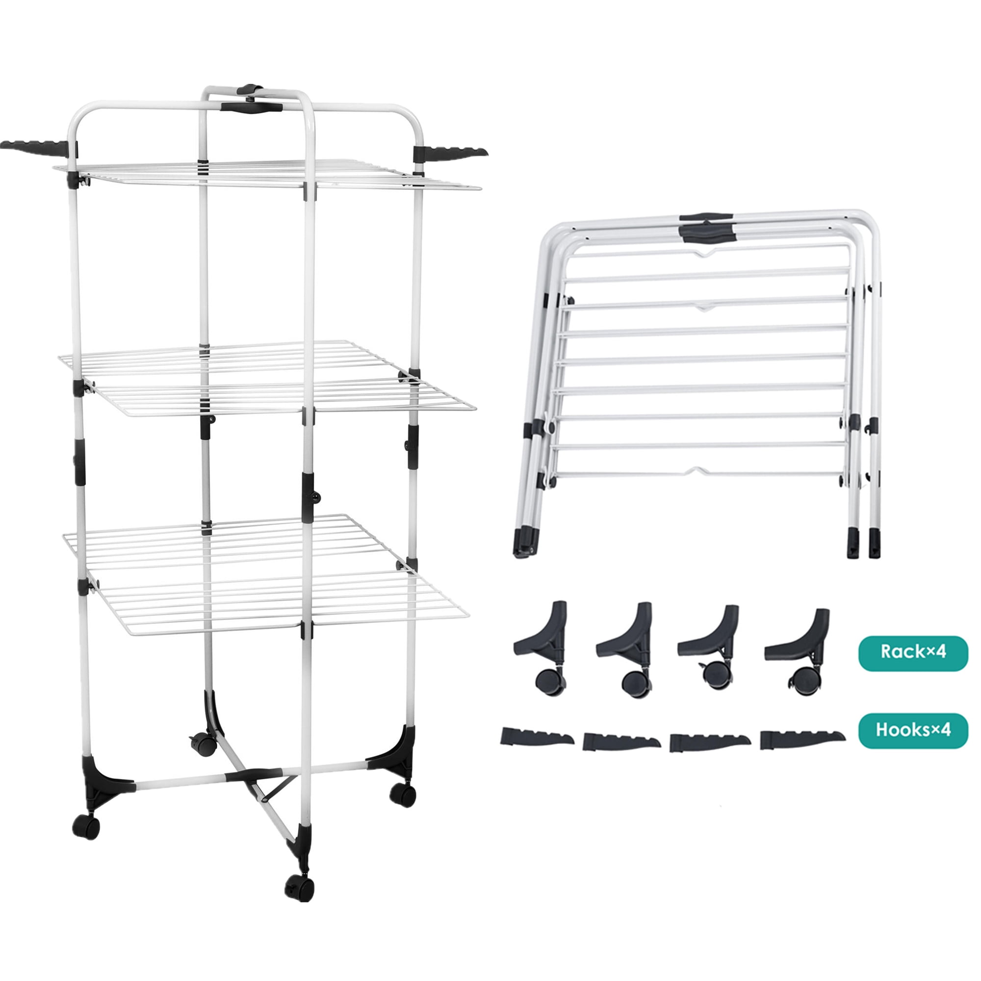 Hockey Equipment Dryer Rack - Metal Gear Holder Stand For Hockey, Football, Lacrosse - 55" X 21" Deluxe Drying Rack To Air Out & Organize Gear