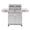 Silver, variant on Monument Grills Stainless Steel 4 Burner Propane Gas Grill with Clearview® Lid, Infrared Side Sear Burner & Side Burner