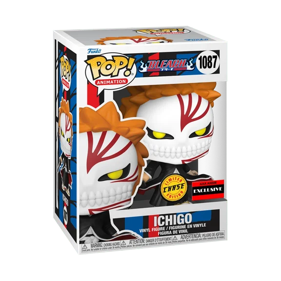 Funko Pop Bleach Ichigo 1087 Limited Edition Chase AAA Anime Exclusive with Protector