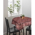 thumbnail image 4 of Red Boho Suqare Tablecloth - 54 x 54 Inch, Vintage Ethnic Tribe Abstract Art Floral Waterproof & StainResistant Tablecloth, Washable Oil-proof Table Cover for Dining/Party/Wedding/Camping/Buffet, 4 of 9