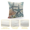 thumbnail image 4 of Summer Take Me to The Beach Coral Starfish Throw Pillow Covers, 4 of 5