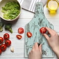 thumbnail image 3 of Jurassic Cutting Board, Arrangement of Various Dinosaurs Illustrations Skeleton Biology Historic, Tempered Glass Cutting and Serving Board, Wine Bottle Shape, Dark Brown White, by Ambesonne, 3 of 5