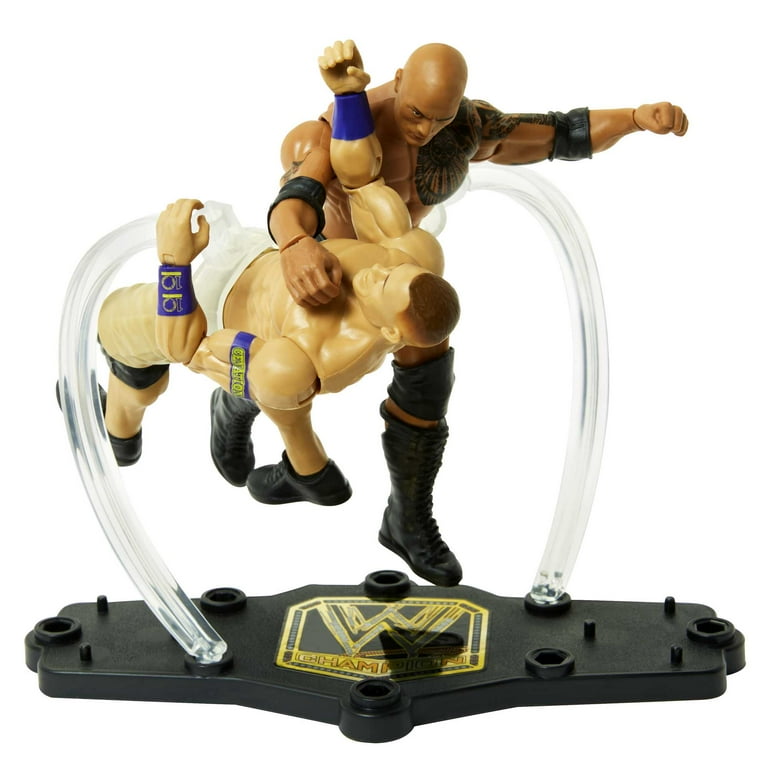 『WWE』CENA & O,JORDAN TOYベルト付きフィギュア WWE Toy Set - The Rock vs John Cena Championship Showdown