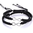 thumbnail image 1 of Bracelets Infinity Braided Handcrafted Adjustable Braided For Men Women Friendship Family Couple 2pcs, 1 of 5