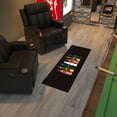 thumbnail image 2 of Ottomanson Coca-Cola Bottles Machine Washable Non-Slip Rubberback 2x5 Runner Rug, 20"x 59", Multi/Black, 2 of 7