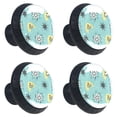 thumbnail image 2 of 4 Pcs Atomic Vintage Knobs for Kitchen Cabinet Cupboard Dresser Bookcase Drawer Pulls Handles Round Home Decor, 2 of 8