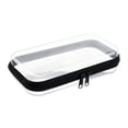 thumbnail image 2 of Hard Shell Clear Zipper Case Black Organizer Box Storage Case Clear Pencil Case Multi Use Travel Makeup Stationery Organizer Case, 2 of 7
