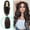 B, variant on European Women's High Temperature Silk Large Long Curly Hair Wig with Headband