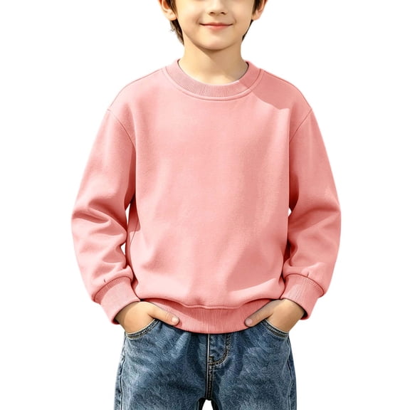 Hurxie Boys Sweatshirts Kids Fashion Fleece Long Sleeve Crewneck Pullover 3-4 Years
