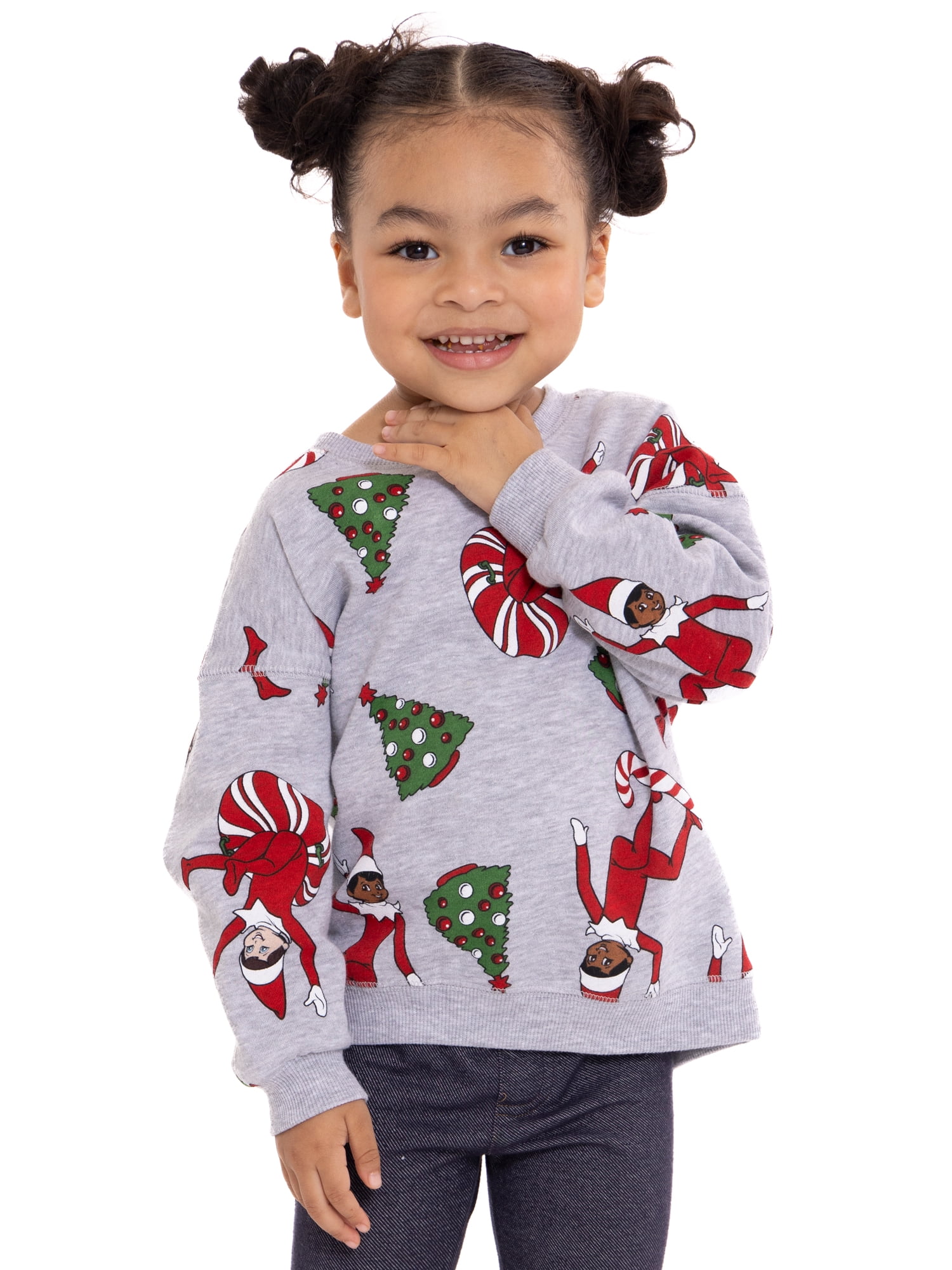 Elf on the Shelf Toddler Boys Holiday Crewneck Sweatshirt, Sizes 12M-5T