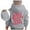 Grey, variant on Kiijoy Toddler Girls Casual Hoodie Letter Print Preppy Hooded Sweatshirt, Sizes 3-4