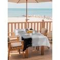 thumbnail image 2 of Outdoor Tablecloth with Umbrella Hole for Patio/Picnic/Party/Camping, Black Grey Waterproof Table Cloth Rectangle Table Cover Washable, Abstract Geometric Color Block Oil Painting (54"x 80"), 2 of 8