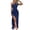 Navy, variant on CIENVNSTG Women's Maxi Dress Solided Color Classic Comfortable Beach Dress Elegant Eye-Catching Cocktail Dresses for Women L