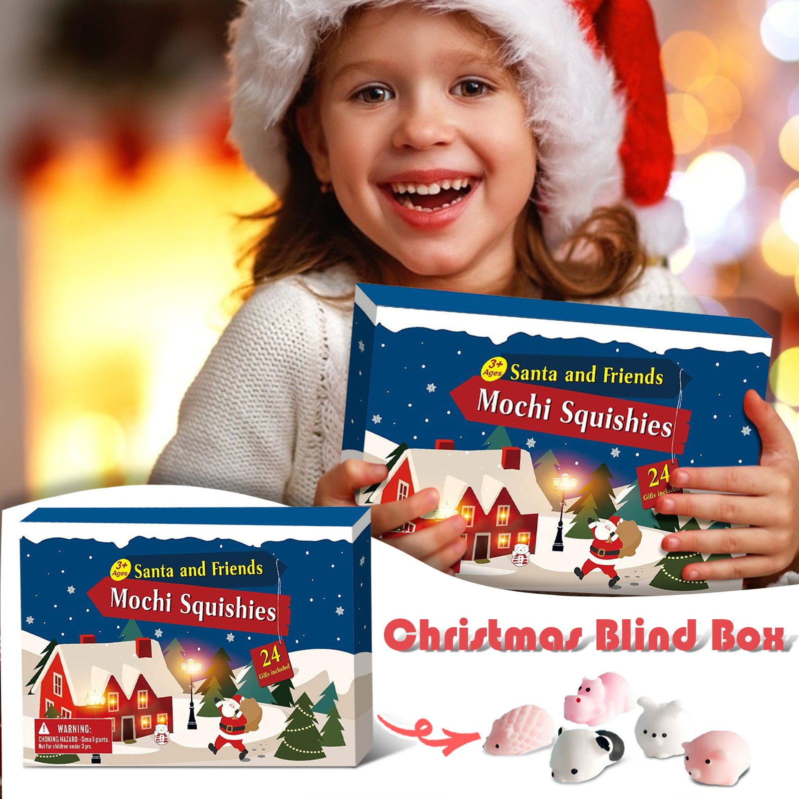 Christmas Advent Calendar 24 Days Xmas Countdown Calendar Blind Box