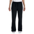 thumbnail image 1 of Gildan G184FL Heavy Blend Women's Sweatpants -Black-Small, 1 of 2